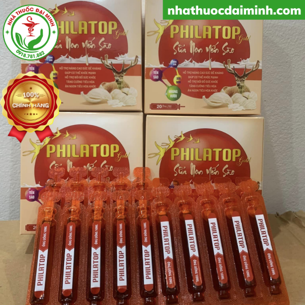 Philatop Sữa Non Yến Sào Hộp 20 Ống - - Hình ảnh 3