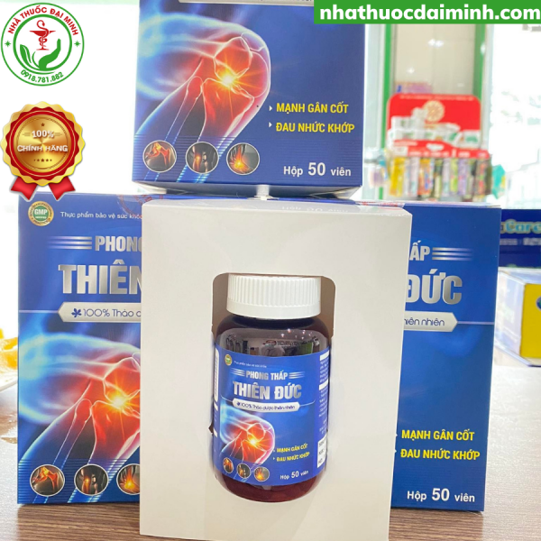 PHONG THẤP THIÊN ĐỨC LỌ 50 VIÊN - HỖ TRỢ ĐIỀU TRỊ XƯƠNG KHỚP