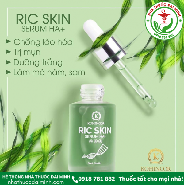 Ric Skin Serum HA+ - Làm mờ vết thâm, nám, sạm da