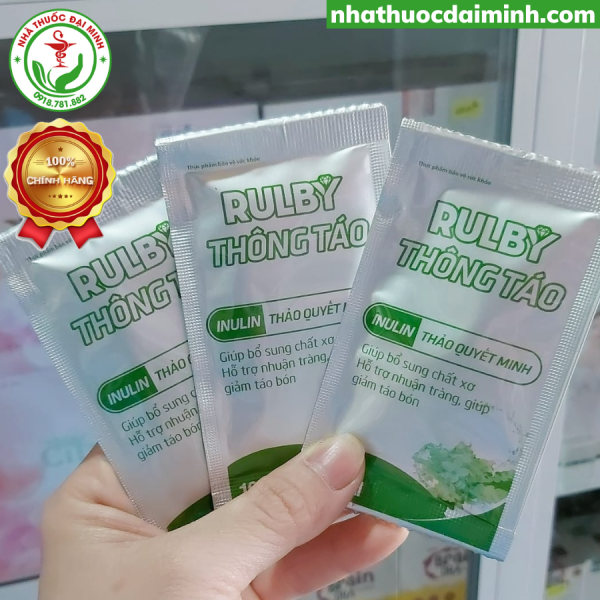 RULBY THÔNG TÁO - BỔ SUNG CHẤT XƠ, GIẢM TÁO BÓN - Hình ảnh 7