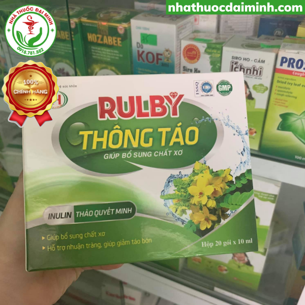 RULBY THÔNG TÁO - BỔ SUNG CHẤT XƠ, GIẢM TÁO BÓN