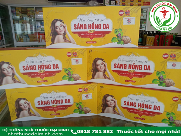 VIÊN UỐNG COLLAGEN SÁNG HỒNG DA - SÂM TỐ NỮ, NHAU THAI CỪU - Hình ảnh 3