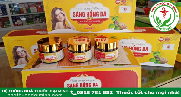 VIÊN UỐNG COLLAGEN SÁNG HỒNG DA - SÂM TỐ NỮ, NHAU THAI CỪU