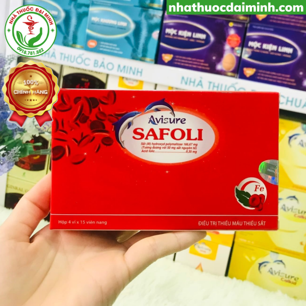 Avisure Safoli Hộp 30 Viên - Sắt Hữu Cơ Dành Cho Phụ Nữ Mang Thai - Hình ảnh 4