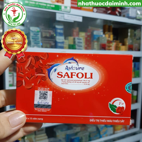 Avisure Safoli Hộp 30 Viên - Sắt Hữu Cơ Dành Cho Phụ Nữ Mang Thai - Hình ảnh 3