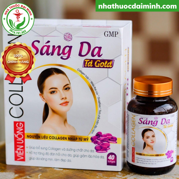 VIÊN UỐNG COLLAGEN SÁNG DA TD GOLD - LÀM ĐẸP DA TRẮNG SÁNG -