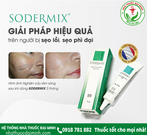 KEM BÔI SODERMIX - HỖ TRỢ ĐIỀU TRỊ VIÊM DA & SẸO - Hình ảnh 3