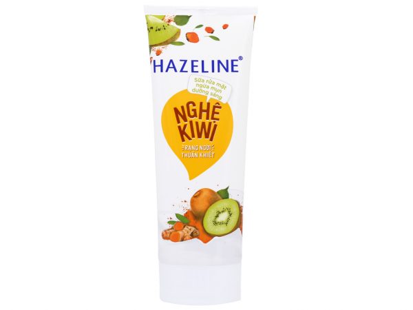 Sữa rửa mặt ngừa mụn dưỡng sáng Hazeline nghệ Kiwi