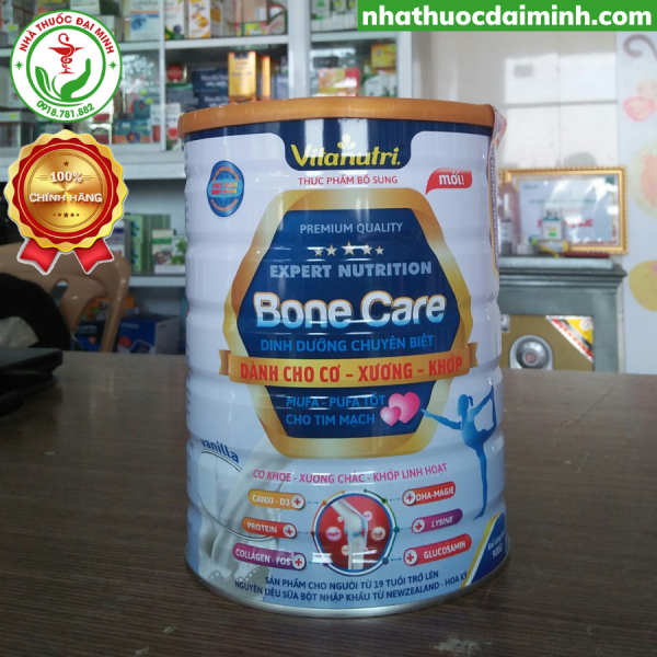 Sữa Bột Vitanutri Bone Care Lon 900g - Cơ Khỏe, Xương Chắc, Khớp Linh Hoạt