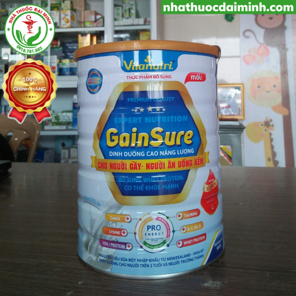 Sữa Bột Vitanutri Gain Sure Lon 900g - Sữa Tăng Cân Dành Cho Người Gầy, Người Ăn Uống Kém