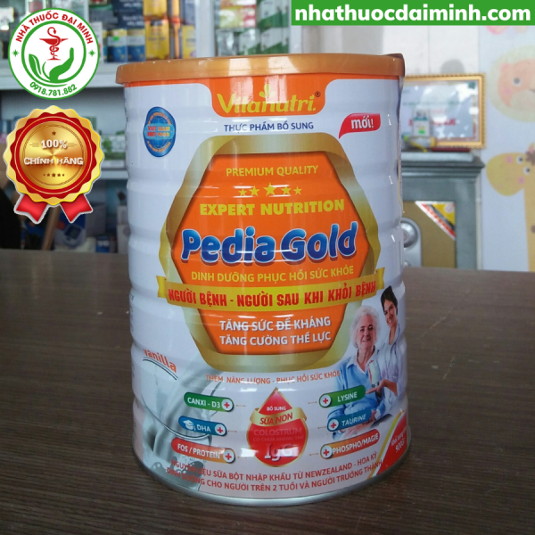 Sữa Bột Vitanutri Pedia Gold Lon 900g - Phục Hồi Sức Khỏe Cho Người Bệnh, Người Mới Ốm Dậy