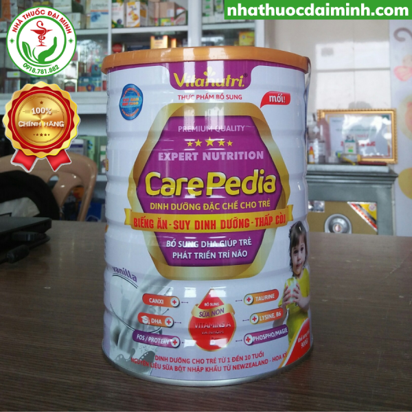 Sữa Bột Vitanutri Care Pedia Lon 900g - Dành Cho Trẻ Biếng Ăn, Suy Dinh Dưỡng, Thấp Còi