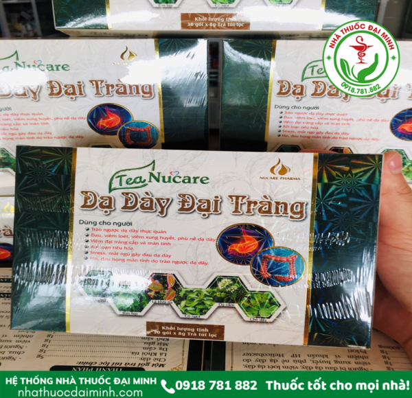 TRÀ NUCARE DẠ DÀY ĐẠI TRÀNG - GIẢM NHANH CÁC CHỨNG BỆNH DẠ DÀY, ĐẠI TRÀNG - Hộp 30 gói x 8g - Hình ảnh 7