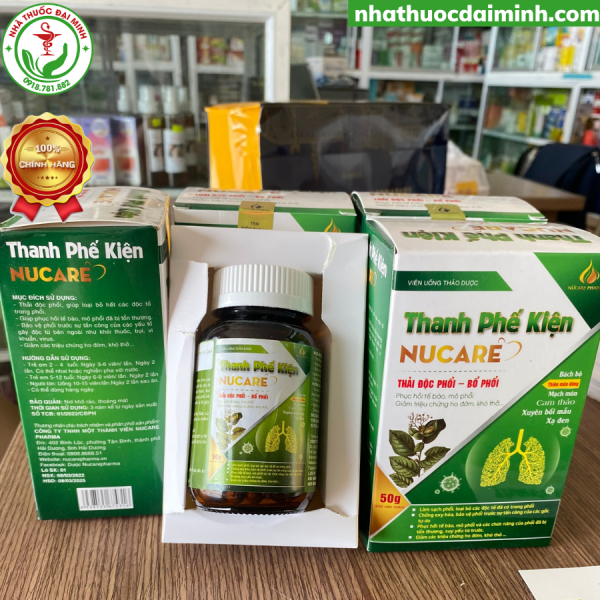 Thanh Phế Kiện Nucare Lọ 50g - Thải Độc Phổi, Bổ Phổi - Hình ảnh 4