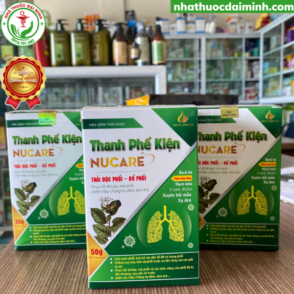 Thanh Phế Kiện Nucare Lọ 50g - Thải Độc Phổi, Bổ Phổi - Hình ảnh 3