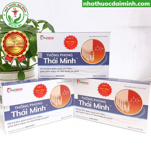 Thống Phong Thái Minh Hộp 20 Viên - Hỗ Trợ Bệnh Gout