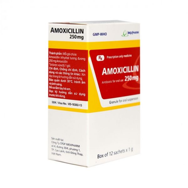 THUỐC KHÁNG SINH AMOXICILLIN 250MG