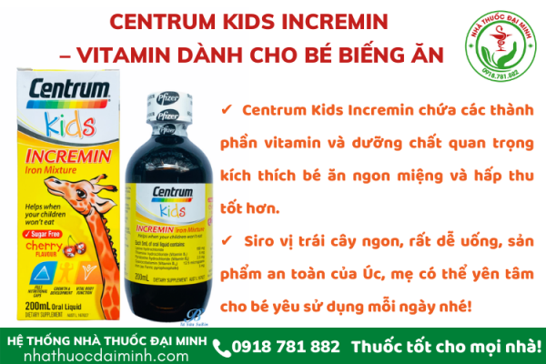 SIRO BIẾNG ĂN CENTRUM KIDS INCREMIN - Hình ảnh 3