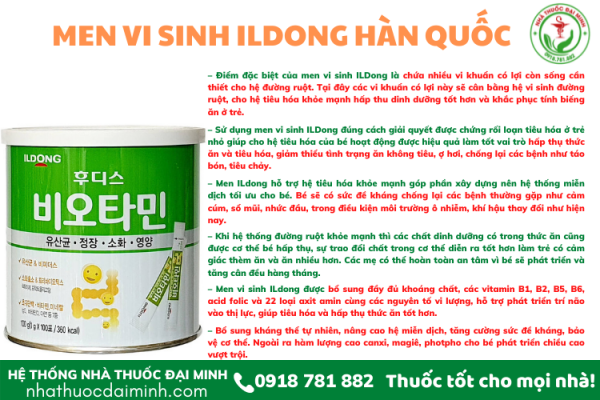 MEN VI SINH ILDONG - Hình ảnh 2