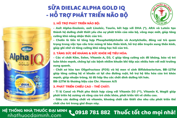 SỮA DIELAC ALPHA GOLD IQ 2 - Hình ảnh 2