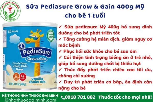 Sữa Pediasure Mỹ Grow & Gain - Hình ảnh 2