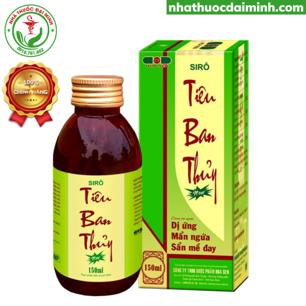 TIÊU BAN THỦY – SIRO GIẢM MẨN NGỨA, DỊ ỨNG, MỀ ĐAY - - Hình ảnh 2