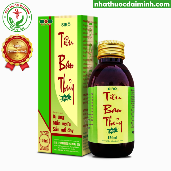 TIÊU BAN THỦY – SIRO GIẢM MẨN NGỨA, DỊ ỨNG, MỀ ĐAY -