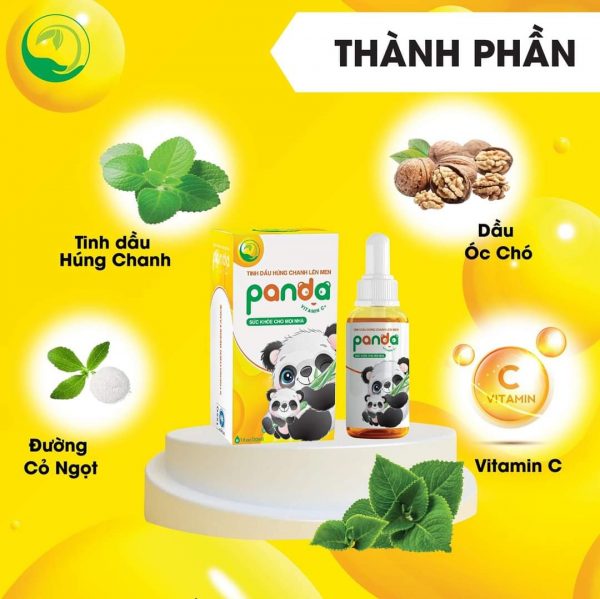 Tinh Dầu Húng Chanh Panda Thanh Mộc Hương 30ml - - Hình ảnh 4