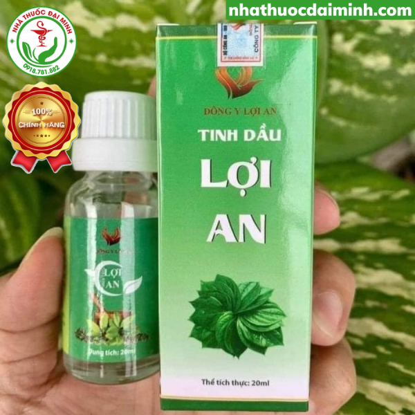 Tinh Dầu Lợi An 20ml - Giảm Ho Đờm, Nghẹt Mũi, Khò Khè -