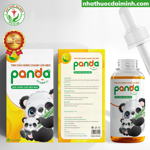 Tinh Dầu Húng Chanh Panda Thanh Mộc Hương 30ml - - Hình ảnh 3