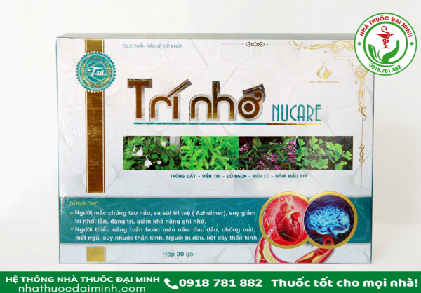 TRÀ TRÍ NHỚ NUCARE HỘP 30 GÓI - Hộp 30 gói - Hình ảnh 2