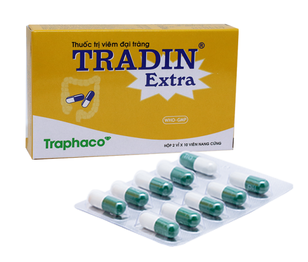 THUỐC TRỊ VIÊM ĐẠI TRÀNG TRADIN EXTRA CỦA TRAPHACO