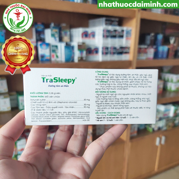 Viên Dưỡng Tâm An Thần TraSleepy Hộp 20 Viên - Hình ảnh 3