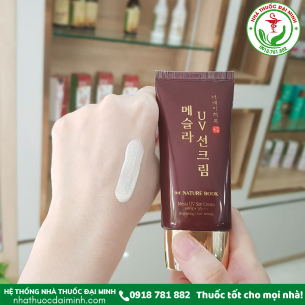 Kem chống nắng ngừa nám Nature Book - The Nature Book Mesla UV Sun Cream SPF50+ PA+++ - Hình ảnh 4