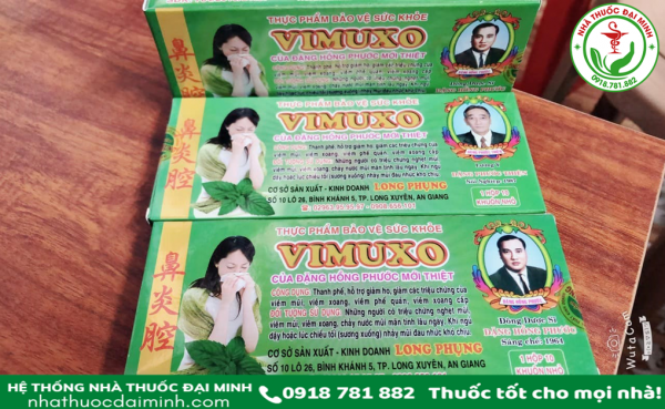 XOANG VIMUXO - HỖ TRỢ ĐIỀU TRỊ VIÊM MŨI, VIÊM XOANG - 1 hộp 10 khuôn nhỏ - Hình ảnh 4