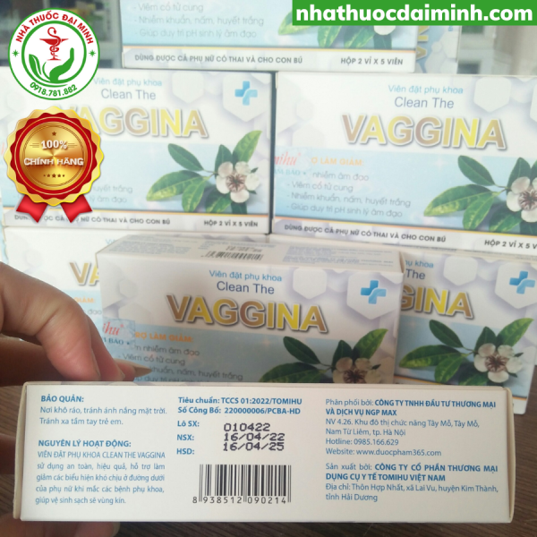 Viên Đặt Phụ Khoa Clean The Vaggina Hộp 10 Viên - Hình ảnh 4