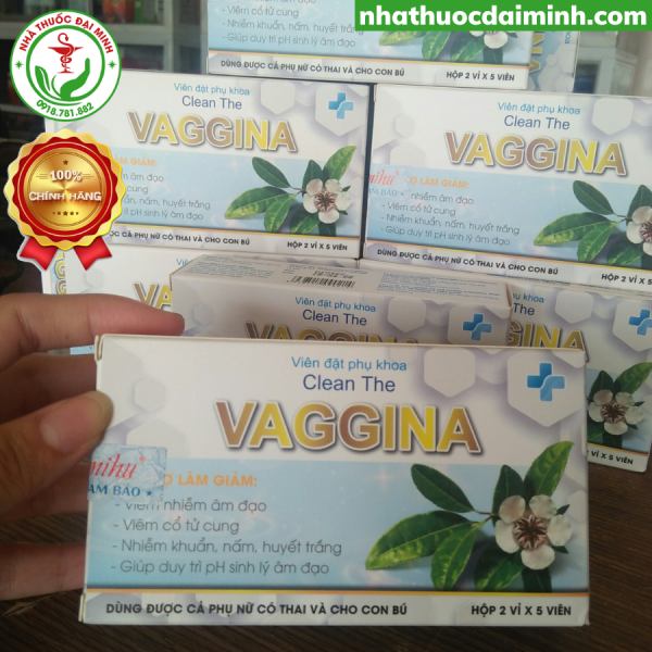 Viên Đặt Phụ Khoa Clean The Vaggina Hộp 10 Viên