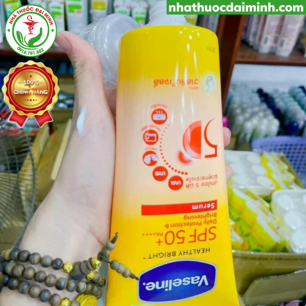 Sữa Dưỡng Thể Trắng Da Toàn Thân Chống Nắng Vaseline Healthy Bright Sun + Pollution Protect SPF 50+ - Hình ảnh 2