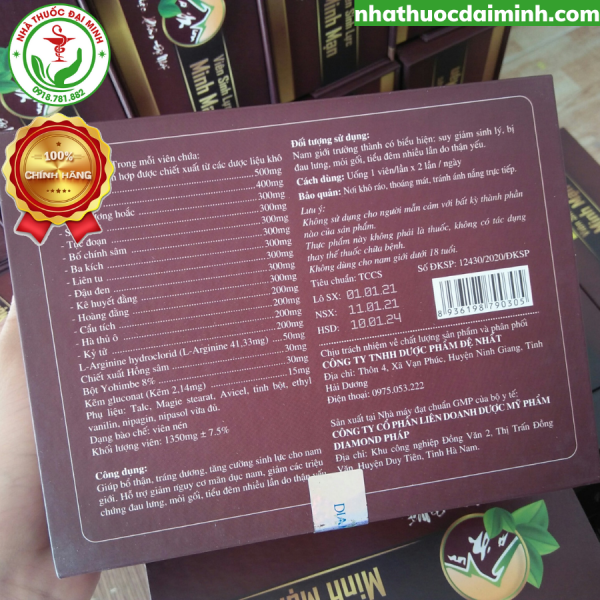 Viên Sinh Lực Minh Mạn Lọ 30 Viên - Hỗ Trợ Bổ Thận & Tráng Dương, Tăng Cường  Sinh Lý - - Hình ảnh 6