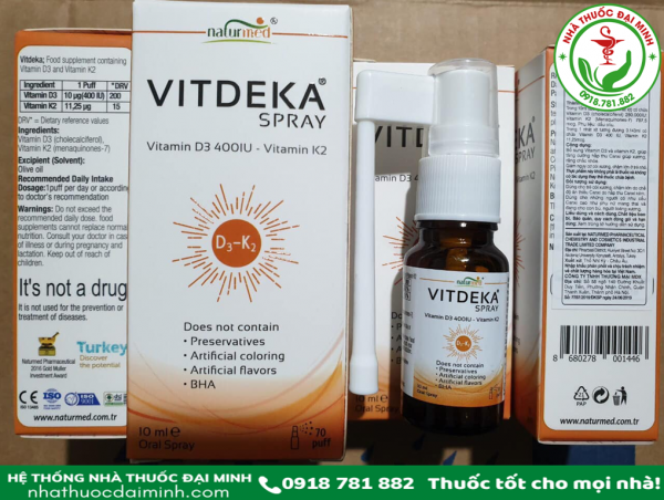 VITDEKA Spray - Bổ sung vitamin D và K2 hiệu quả của Thổ Nhĩ Kỳ - Hình ảnh 3