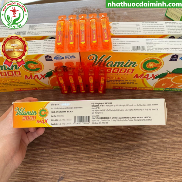 Vitamin C 3000 Max Plus - Bổ Sung Vitamin C, Tăng Sức Đề Kháng - Hình ảnh 3