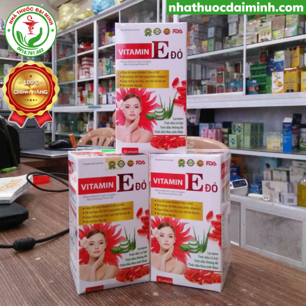 Vitamin E Đỏ Lọ 30 Viên - Hình ảnh 4