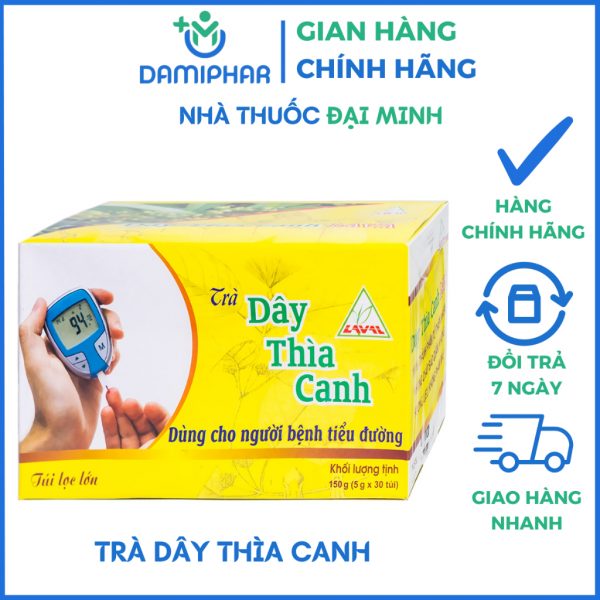 Trà Dây Thìa Canh Hộp 30 Túi - Hỗ Trợ Bệnh Tiểu Đường