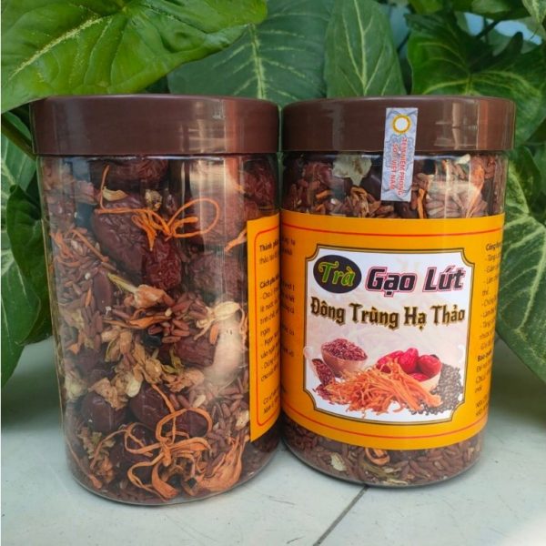 Trà Gạo Lứt Đông Trùng Hạ Thảo Hộp 500g - Hình ảnh 2