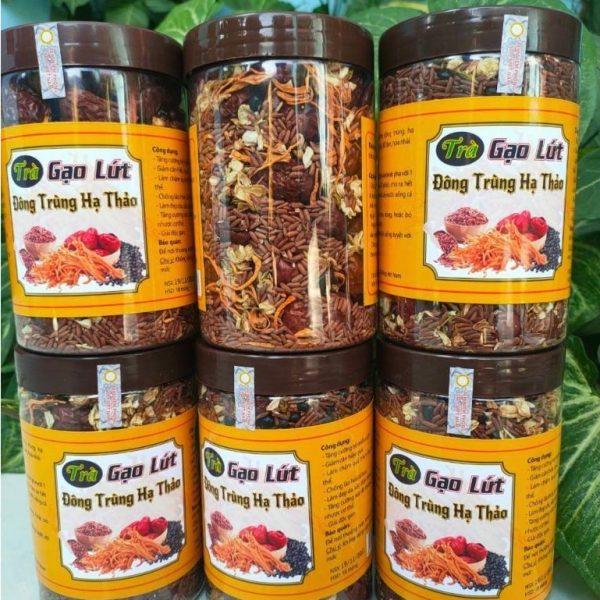 Trà Gạo Lứt Đông Trùng Hạ Thảo Hộp 500g - Hình ảnh 3