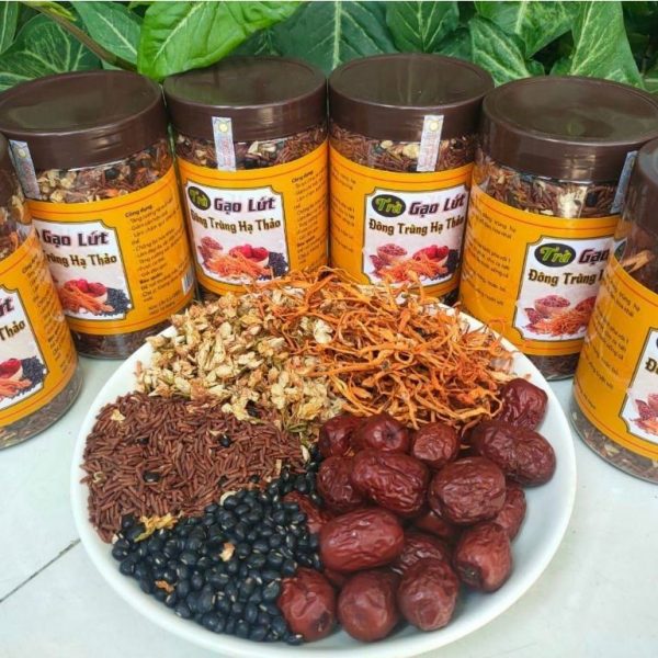 Trà Gạo Lứt Đông Trùng Hạ Thảo Hộp 500g - Hình ảnh 4