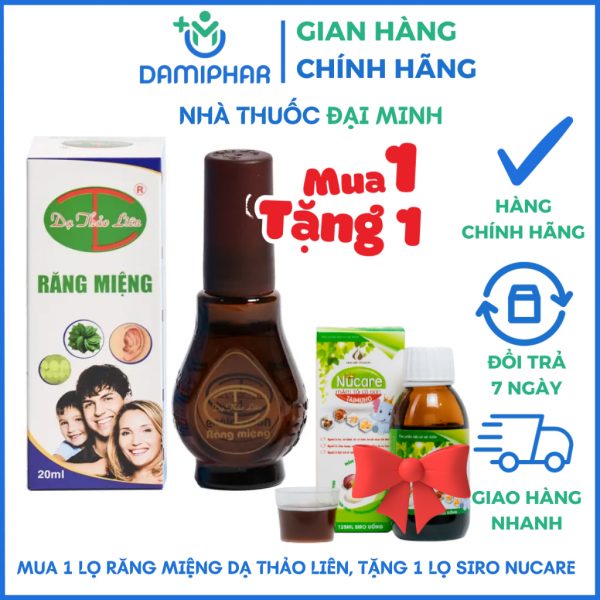 Răng Miệng Dạ Thảo Liên Lọ 5ml - Hỗ Trợ Giảm Sâu Răng, Nhiệt Miệng, Sún Răng