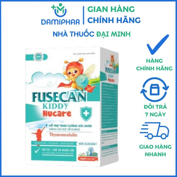 Siro Fusecan Kiddy Nucare Hộp 20 Gói - Siro Tăng Đề Kháng Tăng Miễn Dịch Cho Bé