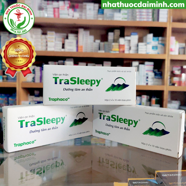 Viên Dưỡng Tâm An Thần TraSleepy Hộp 20 Viên - Hình ảnh 2