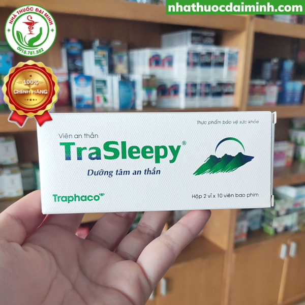 Viên Dưỡng Tâm An Thần TraSleepy Hộp 20 Viên